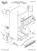 CABINET Diagram and Parts List for ET20ZKXAW01  Whirlpool Refrigerator