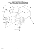 OVEN CAVITY Diagram and Parts List for GT1195SHZ1  Whirlpool Microwave
