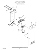 AIR FLOW PARTS Diagram and Parts List for ISC23CDEXY02  Whirlpool Refrigerator