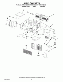 AIR FLOW PARTS Diagram and Parts List for YWMH1162XVB1  Whirlpool Microwave