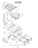 SHELF Diagram and Parts List for ET20GMXTF01  Whirlpool Refrigerator