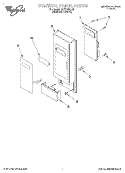 CONTROL PANEL Diagram and Parts List for MT7116XDQ0  Whirlpool Microwave