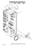 REFRIGERATOR LINER PARTS Diagram and Parts List for ED5CHQXVB03  Whirlpool Refrigerator