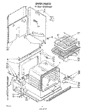 OVEN Diagram and Parts List for RS6300XKW0  Whirlpool Range