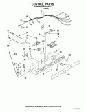 CONTROL PARTS Diagram and Parts List for ED5FVAXWL01  Whirlpool Refrigerator