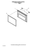 FREEZER DOOR PARTS Diagram and Parts List for GX5FHDXVB06  Whirlpool Refrigerator