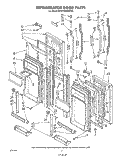 REFRIGERATOR DOOR Diagram and Parts List for KFRF19MSWHY0  KitchenAid Refrigerator