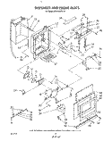 DISPENSER AND FRONT Diagram and Parts List for KSRF42DTX10  KitchenAid Refrigerator