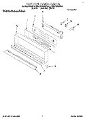 CONTROL PANEL Diagram and Parts List for KEBS107BBL2  KitchenAid Wall Oven