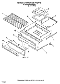 OVEN & BROILER PARTS Diagram and Parts List for VSF315PEMQ3  Whirlpool Range