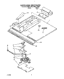 LATCH AND VENT Diagram and Parts List for KEBI171YWH0  KitchenAid Wall Oven