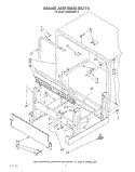 FRAME AND TANK Diagram and Parts List for 4KUDC220T2  KitchenAid Dishwasher