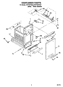 CONTAINER PARTS Diagram and Parts List for KUCP02IRBL0  KitchenAid Trash Compactor