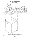 TOP AND CABINET , LITERATURE AND OPTIONAL Diagram and Parts List for LA7900XSW2  Whirlpool Washer