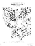 DISPENSER FRONT Diagram and Parts List for TS22AWXXN00  Whirlpool Refrigerator