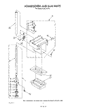 POWERSCREW AND RAM Diagram and Parts List for KUCC151T0  KitchenAid Trash Compactor