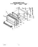 FREEZER DOOR Diagram and Parts List for KTRS22KAAL01  KitchenAid Refrigerator