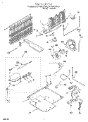 UNIT Diagram and Parts List for 8ET18NKXFW00  Whirlpool Refrigerator