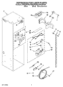 REFRIGERATOR LINER PARTS Diagram and Parts List for KSSS42QTB02  KitchenAid Refrigerator
