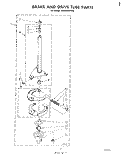 BRAKE AND DRIVE TUBE Diagram and Parts List for LA5400XPW0  Whirlpool Washer