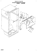 LINER Diagram and Parts List for ET18HNXBW00  Whirlpool Refrigerator