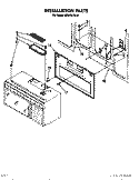 INSTALLATION Diagram and Parts List for MH6701XX0  Whirlpool Microwave