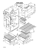 LINER Diagram and Parts List for ET20AKXLWR3  Whirlpool Refrigerator