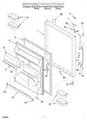 REFRIGERATOR DOOR Diagram and Parts List for EB22DKXFN01  Whirlpool Refrigerator