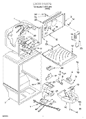 LINER Diagram and Parts List for TT18AKXJW01  Estate Refrigerator