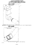 LCK 4500 , LCK 4600 Diagram and Parts List for KGLC500THT0  KitchenAid Washer Dryer Combo