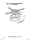 LOWER WASHARM AND STRAINER Diagram and Parts List for KUDA220TWH3  KitchenAid Dishwasher