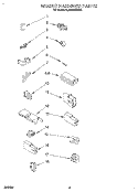 WIRING HARNESS Diagram and Parts List for 3LA5580XSN3  Whirlpool Washer