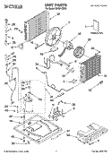 UNIT PARTS Diagram and Parts List for CAR21CSP0  Crosley Air Conditioner