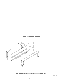 BACKGUARD Diagram and Parts List for SF300BSRW2  Whirlpool Range