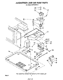 MAGNETRON AND AIR FLOW Diagram and Parts List for MW8500XP0  Whirlpool Microwave