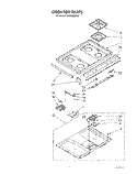 COOKTOP Diagram and Parts List for SF365BEPW2  Whirlpool Range