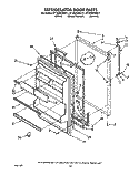 REFRIGERATOR DOOR, LIT/OPTIONAL Diagram and Parts List for ET18GKXWG11  Whirlpool Refrigerator