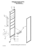 FREEZER DOOR PARTS Diagram and Parts List for 3WSC20N4XY01  Whirlpool Refrigerator