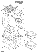 SHELF, OPTIONAL Diagram and Parts List for ET9LFKXKQ00  Whirlpool Refrigerator