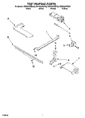 TOP VENTING PARTS Diagram and Parts List for KGRK806PBL02  KitchenAid Range