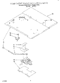COMPONENT SHELF AND LATCH Diagram and Parts List for KEMS377BWH2  KitchenAid Wall Oven