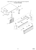 TOP GRILL AND UNIT COVER Diagram and Parts List for KSSS36MHX00  KitchenAid Refrigerator