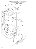 REFRIGERATOR LINER Diagram and Parts List for KSUS27QDAL01  KitchenAid Refrigerator