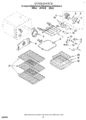 OVEN Diagram and Parts List for KESH307BAL2  KitchenAid Range