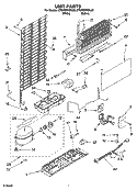 UNIT PARTS Diagram and Parts List for ET0WSRXML02  Whirlpool Refrigerator