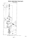 BRAKE AND DRIVE TUBE Diagram and Parts List for LA5600XPW5  Whirlpool Washer