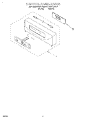 CONTROL PANEL, LITERATURE Diagram and Parts List for KEBI101DBL7  KitchenAid Wall Oven