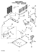 UNIT PARTS Diagram and Parts List for 5GR2SHKXLS04  Whirlpool Refrigerator