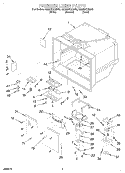 FREEZER LINER Diagram and Parts List for GB22DKXGN00  Whirlpool Refrigerator