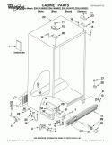 Part Location Diagram of W10219817 Whirlpool HINGE-DOOR
